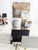 Gourmet gift set with chocolate bar, cotton candy and Fran Murray Co.'s Luxury Trifle. 